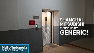 Shanghai Mitsubishi Freight Elevator Modded by GENERIC  Mall of Indonesia Jakarta [upl. by Ardnossac]