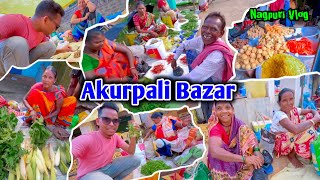 Akurpali Bazar Full mosti  Nagpuri vlog  Sadri Video 2024 [upl. by Linoel703]