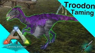 Ark Survival Evolved Mobile  Troodon Taming Tutorial [upl. by Merceer]