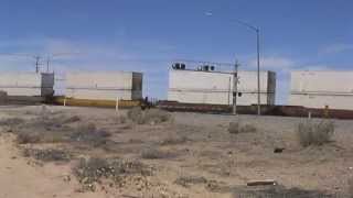 Trucks And Trains  Mojave Desert  California  USA  2013 [upl. by Llennoj831]