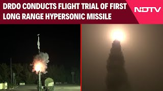 DRDO News  Video India Test Fires quotHistoricquot LongRange Hypersonic Missile [upl. by Ursula]