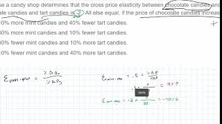 Income amp Cross Price Elasticity Elasticity Part 2 [upl. by Mokas539]