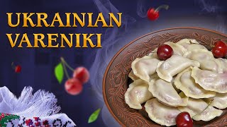 Ukrainian vareniki with cherries and blueberries Tasty dish [upl. by Riella]