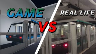 Game vs Real Life Automatic Subway Roblox vs Paris Métro [upl. by Eecats]