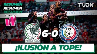 Resumen y goles  México 60 Puerto Rico  Eliminatoria Femenil 2022 TUDN [upl. by Yknip604]