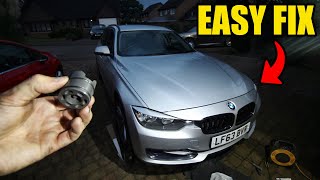 BMW STEERING KNOCKING SHAKING WOBBLE CAUSE AND EASY FIX [upl. by Ledoux513]