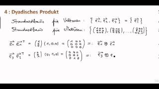 Tensorrechnung 51  Dyadisches Produkt [upl. by Lenee]