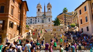 Exploring Rome Quirinale Piazza della Repubblica Spanish Steps Piazza del Popolo Trevi Fountain [upl. by Zanze]