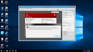 How to Fix PDF Reader Not Working In Windows 10817 Acrobat Reader DC [upl. by Hadwin]