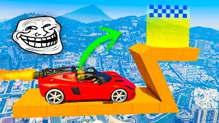 CARRERA TROLL INCREIBLE CÓMO SUBO  GTA 5 ONLINE [upl. by Hewes359]