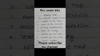 ncc exam important bits youtube short video subcribe [upl. by Hutchings]