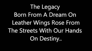 Black Veil Brides  Legacy Lyrics Video [upl. by Atteve754]