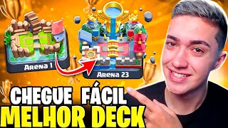 SUBA FÁCIL PARA A ARENA 23 E ZERE O CLASH ROYALE COM ESSE DECK [upl. by Airdnal]