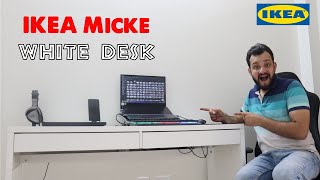 Gaming or WFH Desk  IKEA Micke White Desk  Unboxing And Review [upl. by Ennovahc]