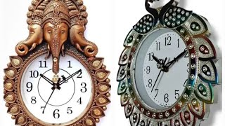 Designer colorful peacock Design wall clock from meeshoa❤️❤️❤️ [upl. by Rakso]