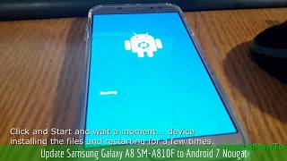 Update Samsung Galaxy A8 SMA810F to Android 7 Nougat [upl. by Retse554]