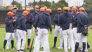 New manager Joe Espadas message to Astros on first full day of Spring Training [upl. by Celinka]