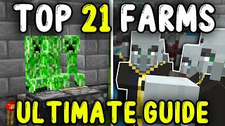 21 BEST FARMS In Minecraft Bedrock 121 Ultimate Guide 2024 [upl. by Madora]