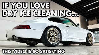 Dry Ice Cleaning this Porsche 964 is SO Satisfying [upl. by Enelec124]