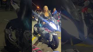 BMW S1000rr M Sport Pro with loudest exhaust Arrow  youtubeshorts shortsfeed shorts motovlog [upl. by Nnylharas]