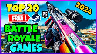 TOP 20 FREE Battle Royale Games to play in Early 2024🔥SteamEpic [upl. by Ellehcit]