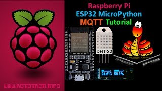 ESP32 MicroPython MQTT Tutorial with Raspberry Pi DHT22 amp OLED [upl. by Hernando]