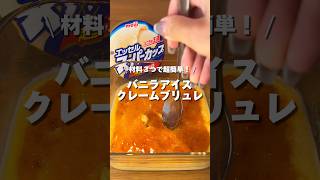 【ASMR】アイスがプリンに！バニラアイスクレームブリュレ🍨🍮アレンジ アレンジやさん おすすめ クレームブリュレ バニラアイス スーパーカップ [upl. by Dragde]