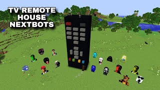 SURVIVAL TV Remote Control HOUSE WITH 100 NEXTBOTS in Minecraft  Gameplay  Coffin Meme [upl. by Tirreg]