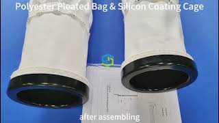 Pleated bag and silicon coating cage [upl. by Egrog]