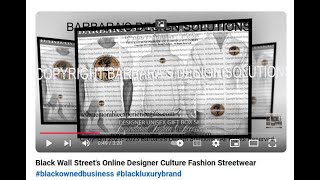 Black Wall Streets Online Designer Culture Fashion Streetwear blackownedbusiness blackluxurybrand [upl. by Hterag113]