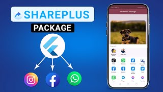 Flutter Tutorial  Share File Image Text URL  The Right Way [upl. by Nwahshar]