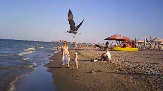 Beach walk in Romania summer 2024 part 25  Mamaia [upl. by Namia]