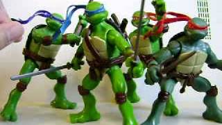 TMNT Movie Figures Review [upl. by Rodgers]