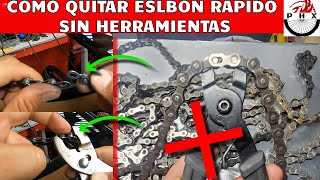 3 FORMAS como quitar el eslabon rapido SIN HERRAMIENTAS PHX BIKING [upl. by Zoie]