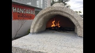 Easy Pizza Oven Build tutorial  Part 6  First fire in the oven [upl. by Ahsinit]