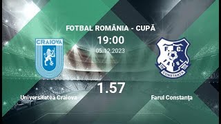 FC Universitatea Craiova vs FC Farul Constanța  Superliga  05112023  COMENTARIU LIVE [upl. by Nedle]