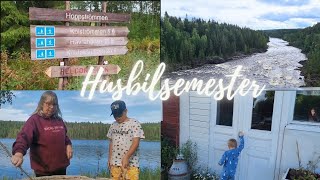 Semester vlogg Snörbo Hoppströmmen och gårdsbutik [upl. by Aneehsirk250]