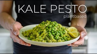 What to make when you cant be bothered Try this QUICK Kale Pesto Pasta Recipe [upl. by Carmelo]