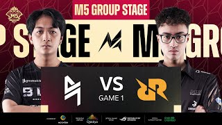 ID M5 Group Stage Hari 2  BLACKLIST INTERNATIONAL VS RRQ AKIRA  GAME 1 [upl. by Asennav]