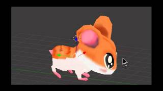 Blender 3d Anime Hamster [upl. by Koah79]