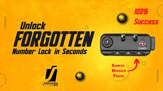 Unlock and Reset Forgotten Lock Password for Luggage Bags  Universal Guide for All Brands [upl. by Kristel134]