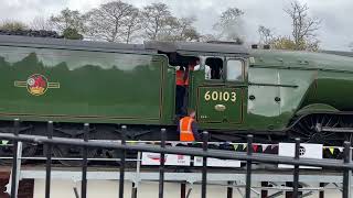 Flying Scotsman Turning at St Blazey  Par 300423 [upl. by Teillo]