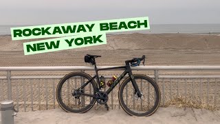 ROAD BIKING AND SURFING Rockaway Beach NYC [upl. by Ivers]