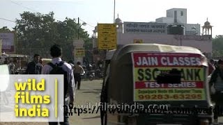 Traffic near Gandhinagar Jaipur railway station [upl. by Grimes]