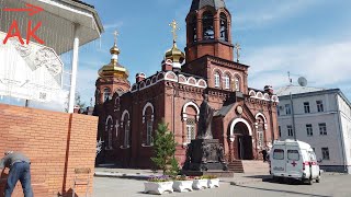 Siberian City Summer Walk  Barnaul Russia 4k [upl. by Jovita]