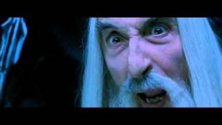 Istari Duel Gandalf the Grey vs Saruman the White Fellowship of the Ring 2001 Clip [upl. by Jonas]