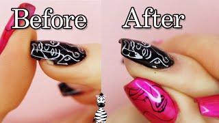 Quick and EASY Way to Fix a Chipped Nail Enhancement  Acrylic or Hard Gel [upl. by Kamilah]