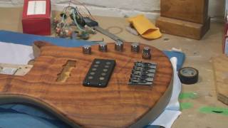 Warmoth 5 String Bass Guitar Assembly Part 2 [upl. by Yrac903]