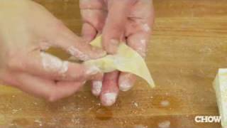 How to Fold a Wonton  CHOW Tip [upl. by Karita304]