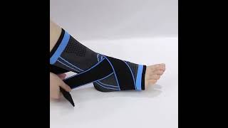 Sports Ankle Brace Sleeve Foot Compression Ankle Support Brace with factory price [upl. by Yrogerg]